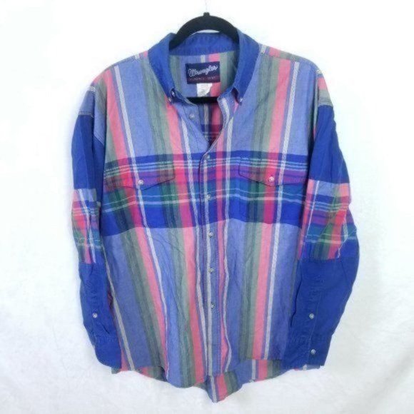 VINTAGE Wrangler Button Shirt - Picture 1 of 12